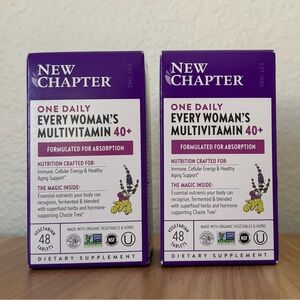BNIB 2 x New Chapter Women's Multivitamin 40+